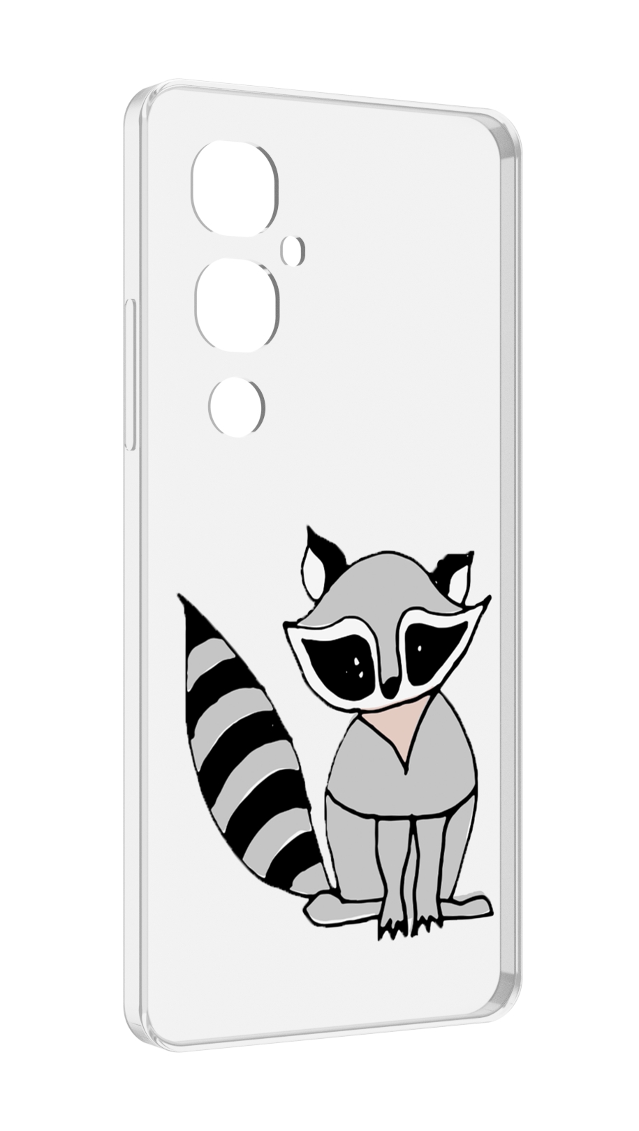 

Чехол MyPads Енотик для Tecno Pova 4 Pro, Прозрачный, Tocco