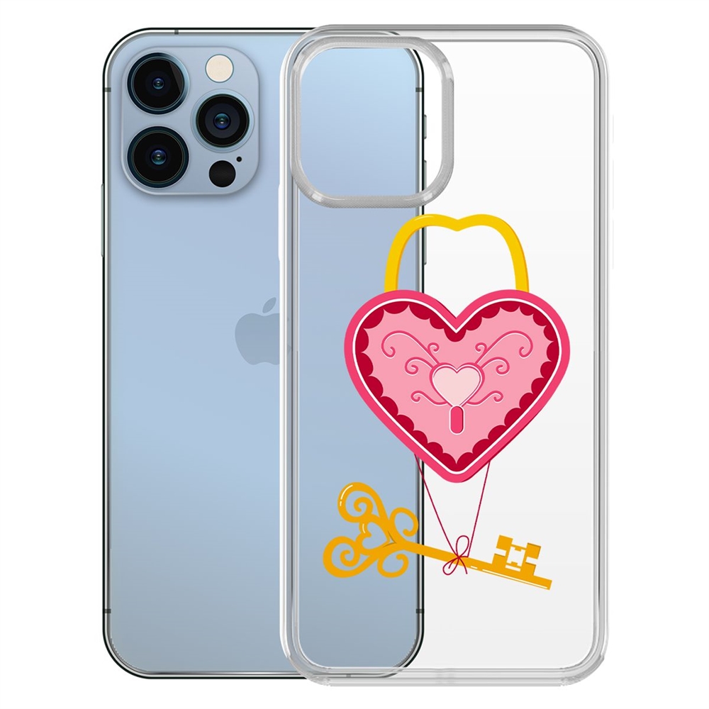 

Чехол-накладка Krutoff Clear Case Ключ от сердца для iPhone 13