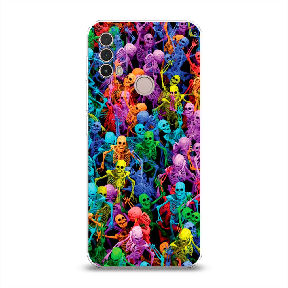 

Чехол на Lenovo K14 Plus "Вечеринка скелетов", Фиолетовый;желтый;оранжевый, 243650-6