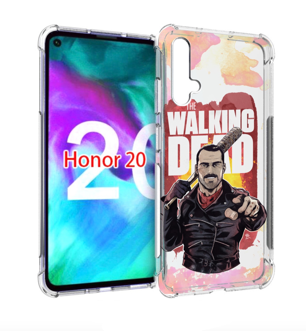 

Чехол бампер MyPads ниган-смит для Honor 20, Прозрачный, Tocco