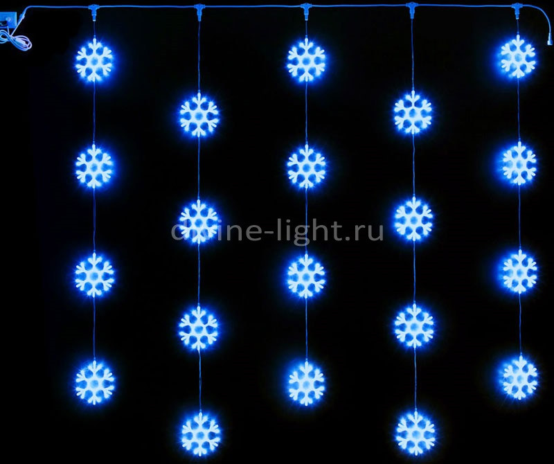 Световой занавес Rich LED RL-CMSF2*2-T/B 2x2 м синий