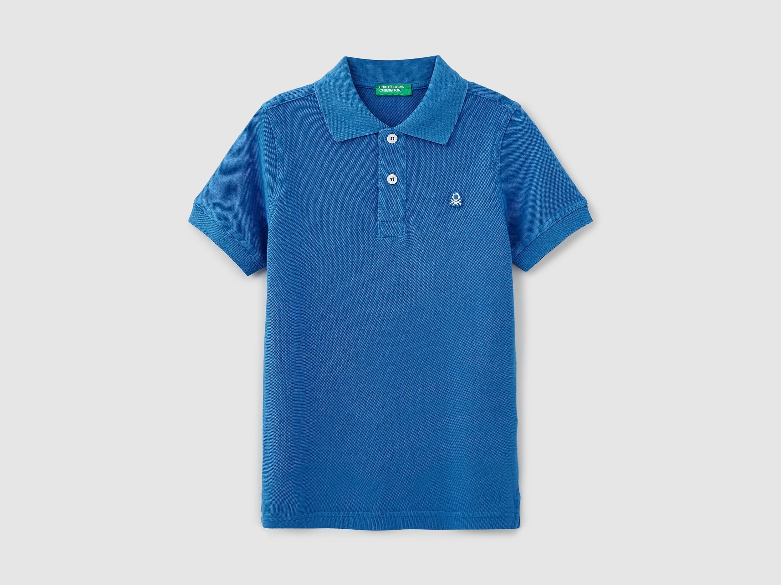 

Поло для мальчиков Benetton цв. синий р.128, 21A_3089C3135