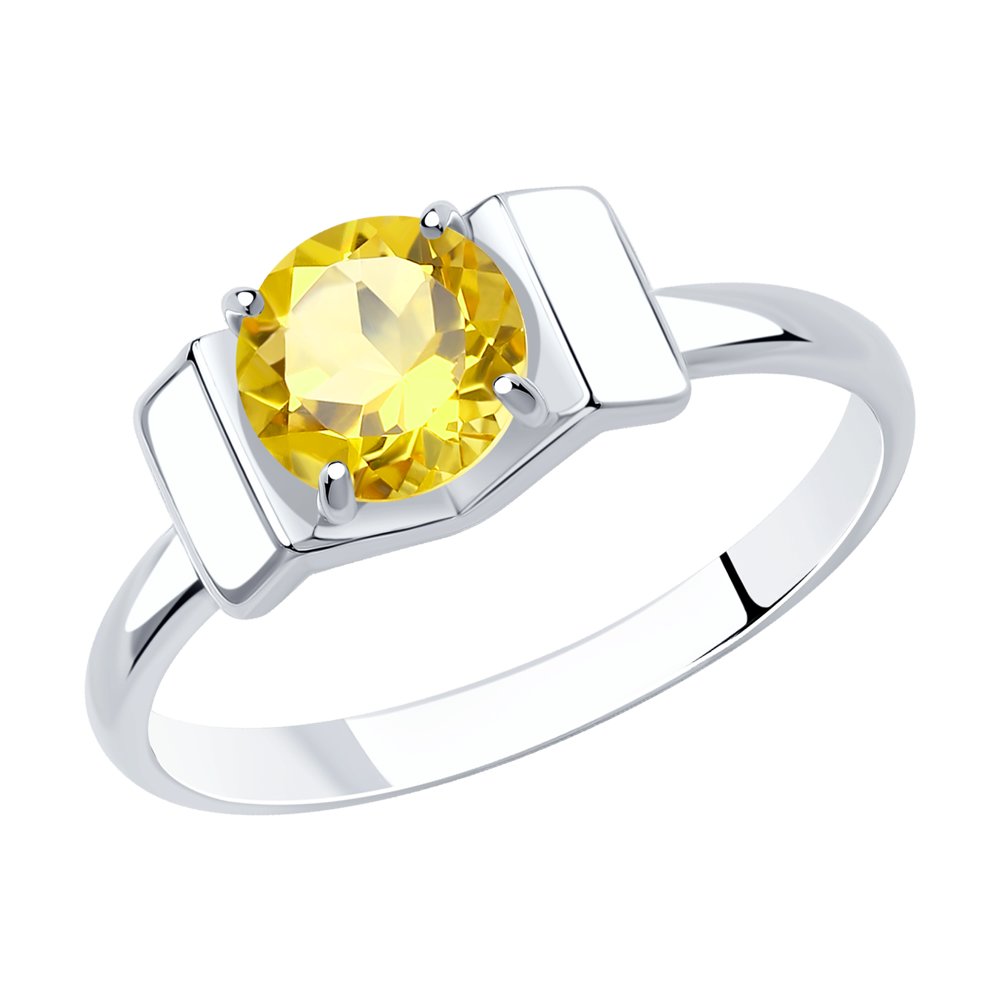 

Кольцо из серебра с цитрином р.18 Diamant 94-310-00774-3, 94-310-00774-3