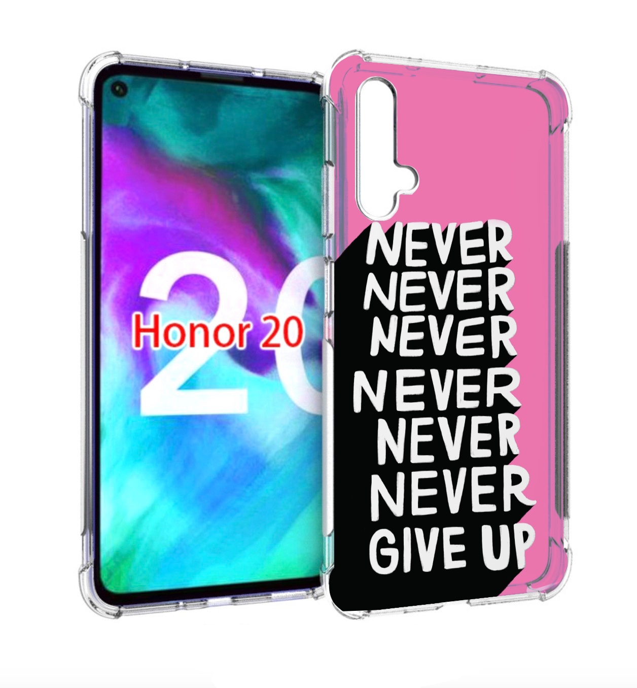 

Чехол бампер MyPads никогда для Honor 20, Прозрачный, Tocco