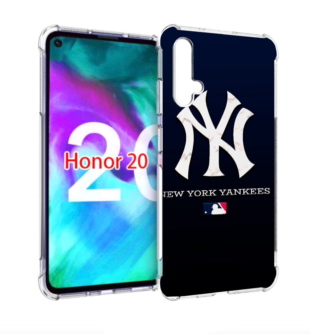 

Чехол бампер MyPads Нью Йорк янкис беисбол для Honor 20, Прозрачный, Tocco
