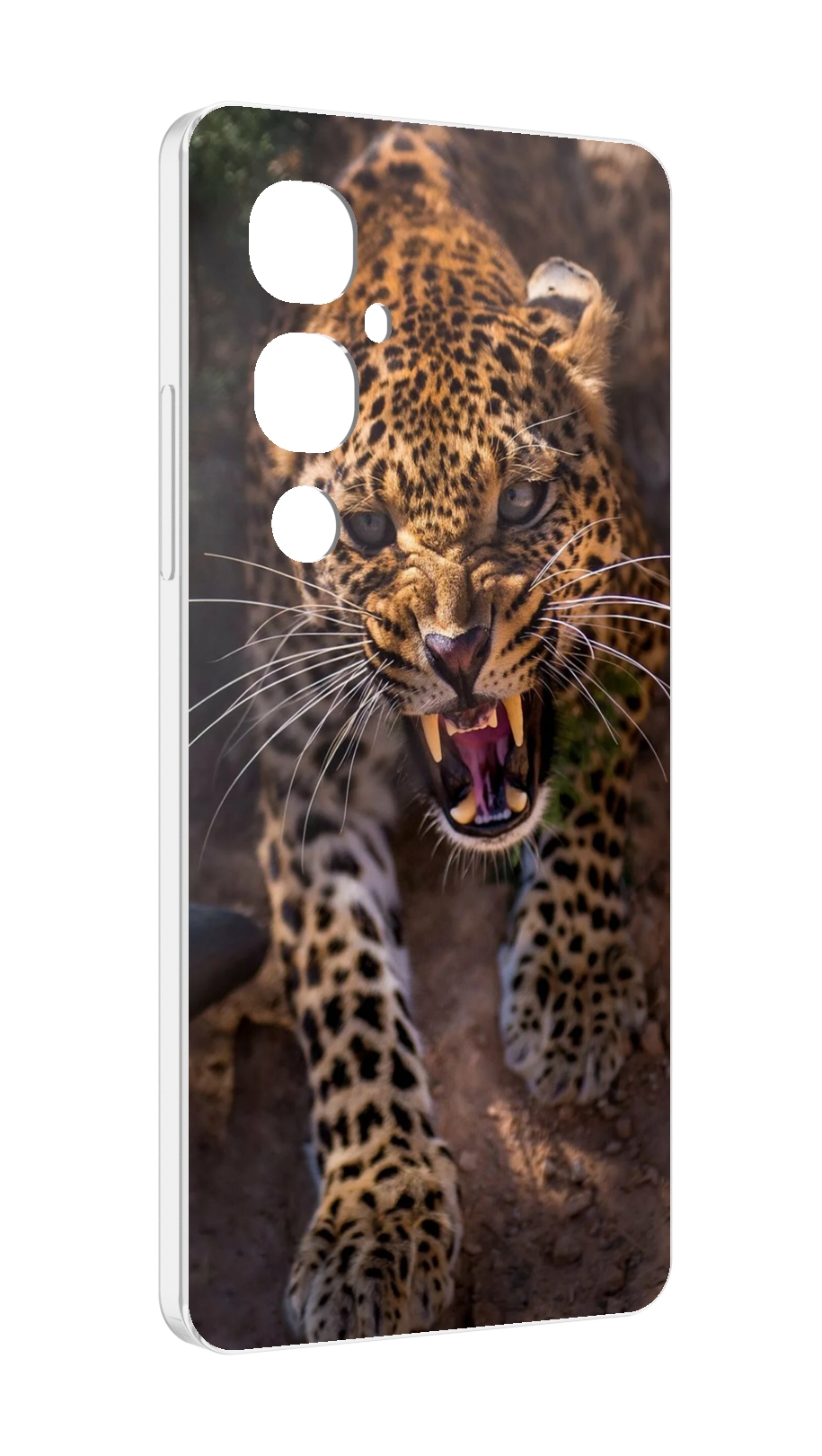 

Чехол MyPads Злой-гепард для Tecno Pova 4 Pro, Прозрачный, Tocco