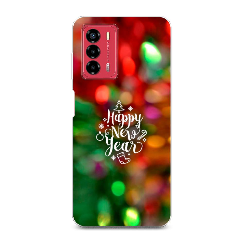 

Чехол на ZTE Blade A72 "Новый Год на елке", Зеленый;красный;желтый, 135650-5