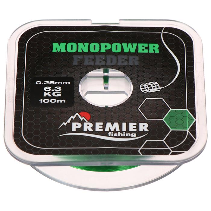 

Леска Premier fishing MONOPOWER Feeder, green, 0,25 мм/100 м, Зеленый