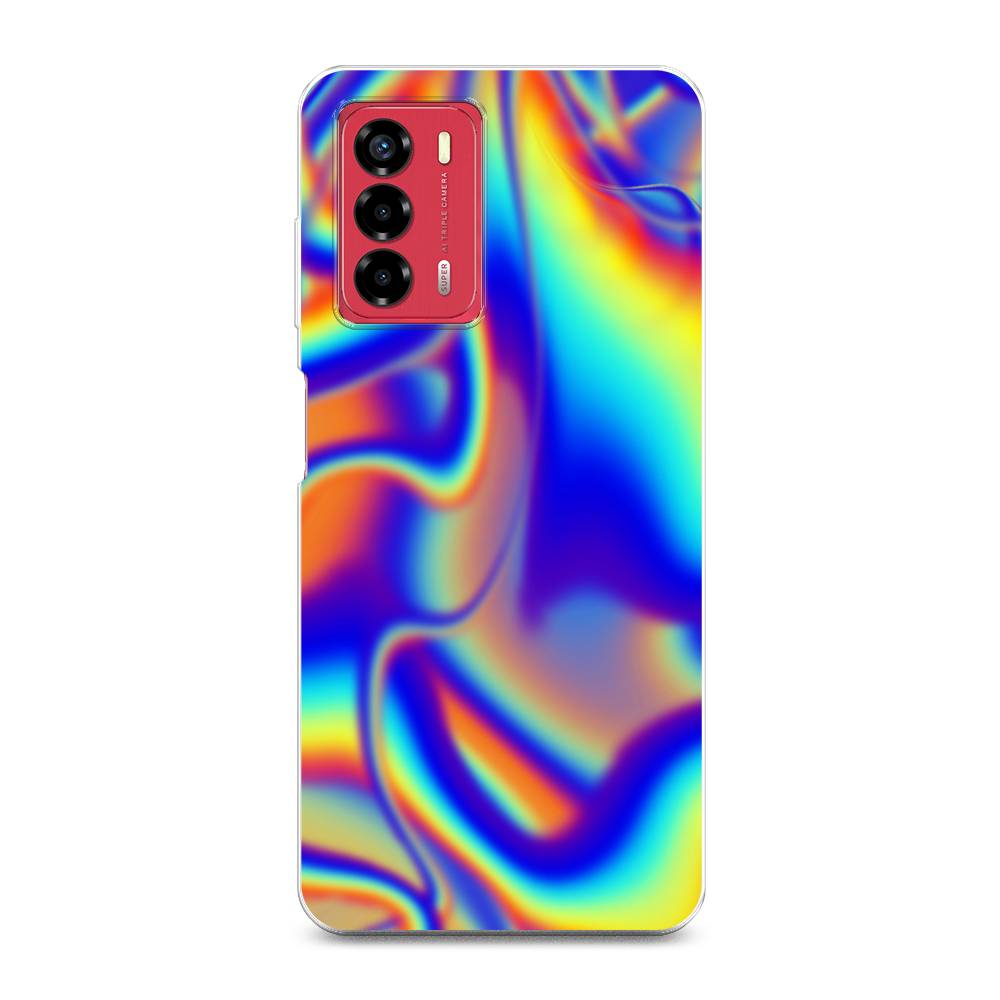 

Чехол на ZTE Blade A72 "Яркая голограмма", Разноцветный, 135650-3