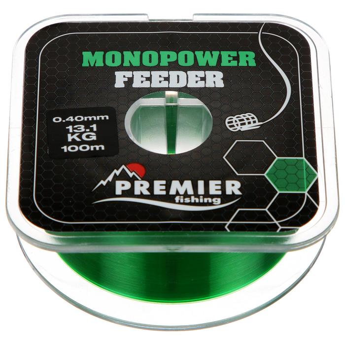 

Леска Premier fishing MONOPOWER Feeder, green, 0,40 мм/100 м, Зеленый