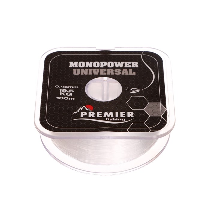 

Леска Premier fishing MONOPOWER Universal, 0,45мм/100м, Прозрачный