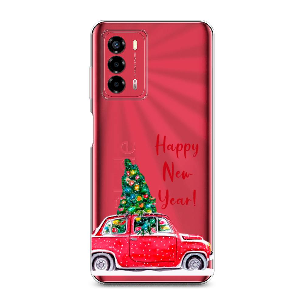 

Чехол на ZTE Blade A72 "Happy New Year", Красный;зеленый, 135650-5