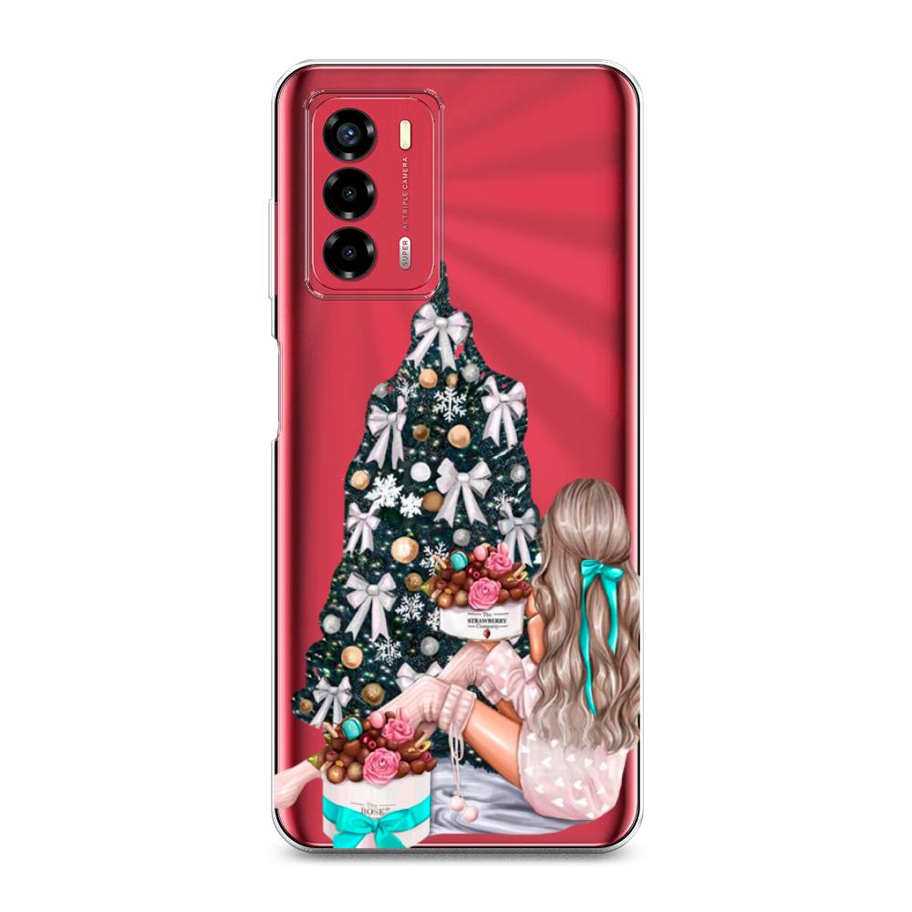 

Чехол на ZTE Blade A72 "New Year", Зеленый;бежевый;голубой, 135650-5
