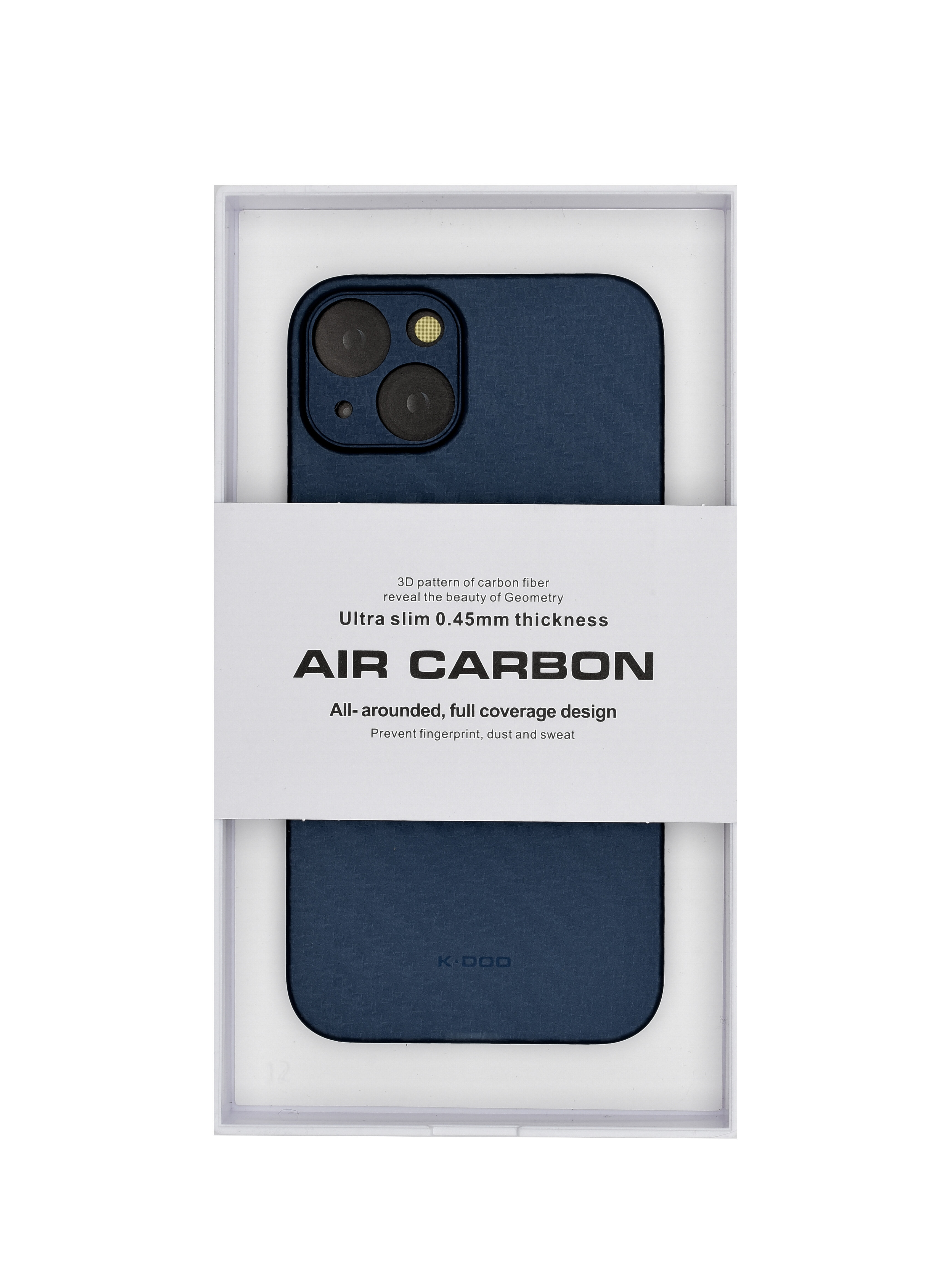 Чехол для iPhone 14 AIR Carbon High Quality - Синий