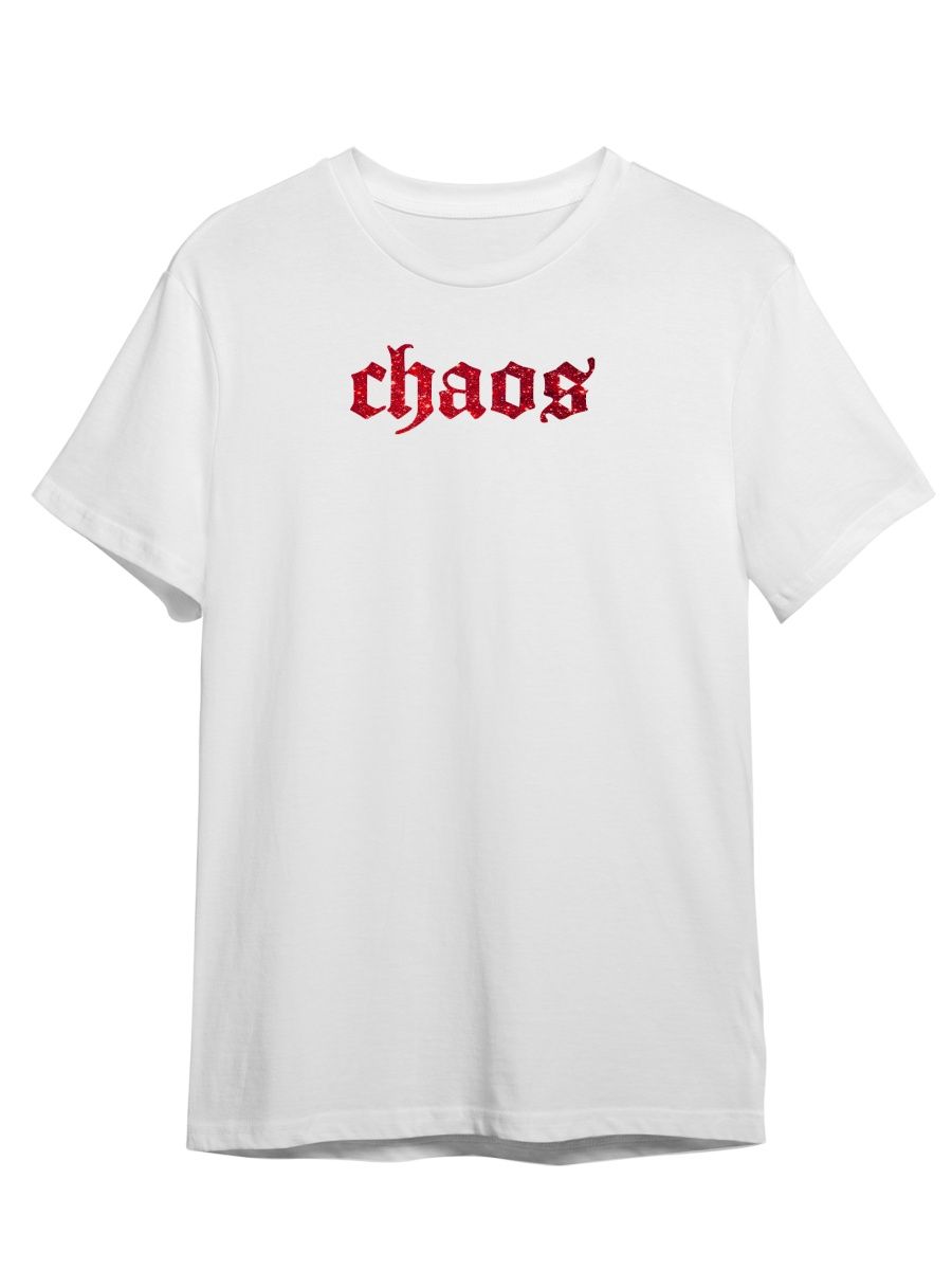 

Футболка унисекс Каждому Своё Chaos/Готика/Хаос STGO12GR белая 3XL, "Chaos/Готика/Хаос" STGO12GR