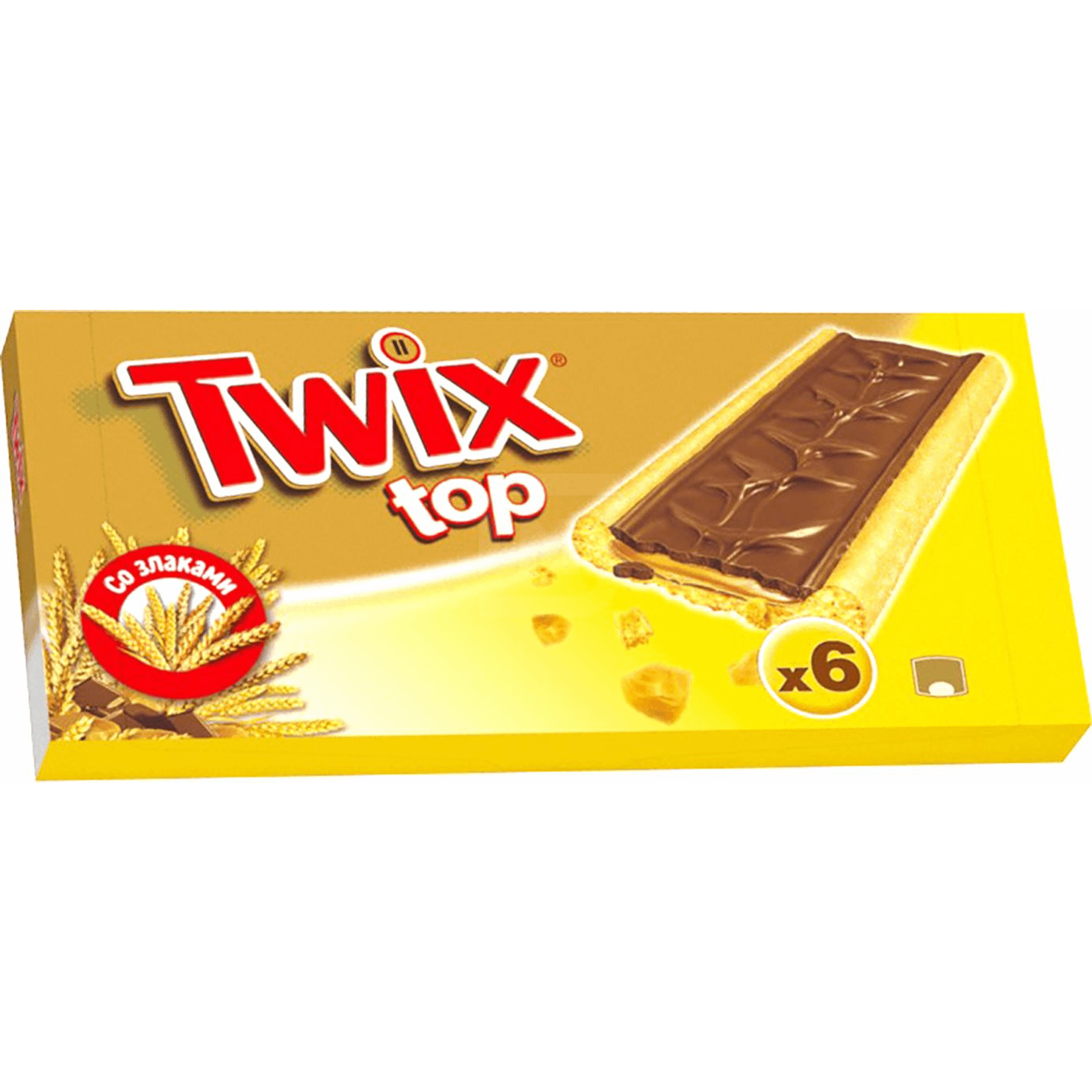 фото Шоколадный батончик twix top в молочном шоколаде 21 г 6 штук