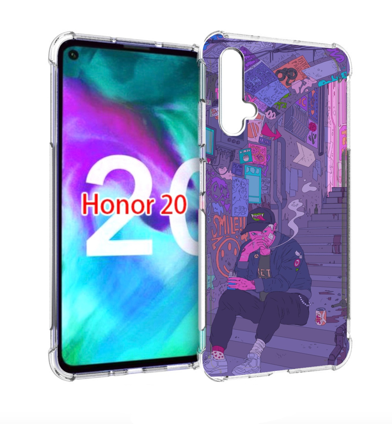 

Чехол бампер MyPads парень в подъезде мультик для Honor 2, Прозрачный, Tocco