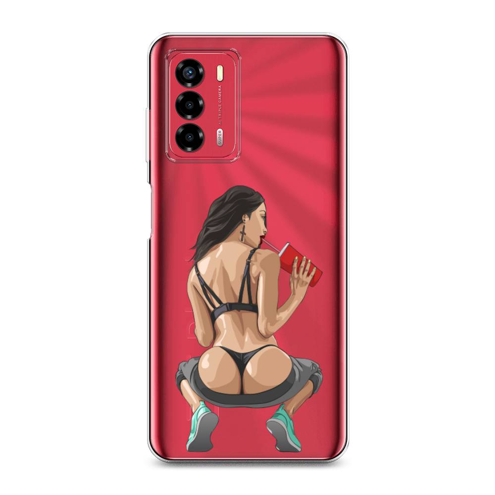 

Чехол на ZTE Blade A72 "Сочные булочки", Бежевый;красный;черный, 135650-6