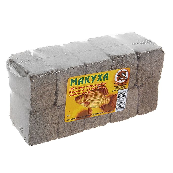

Макуха - блок подсолнечника, вес 350 г, Черный