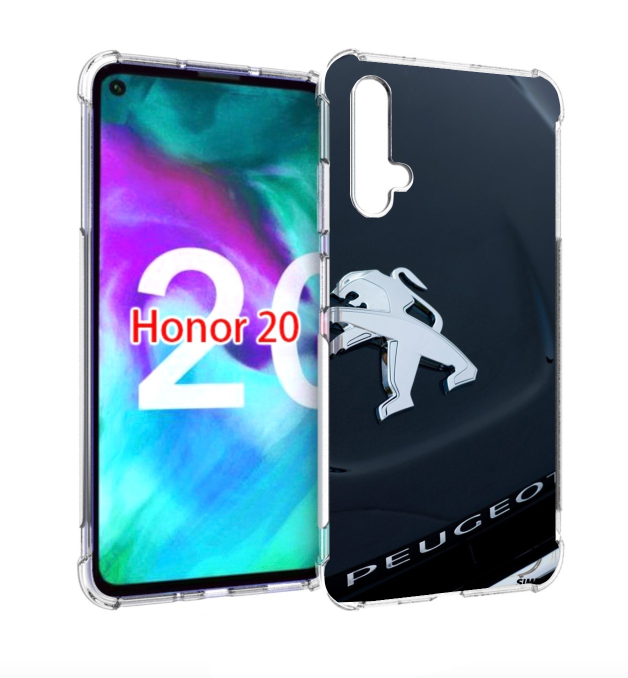 

Чехол бампер MyPads пежо peugeot 2 для Honor 20, Прозрачный, Tocco