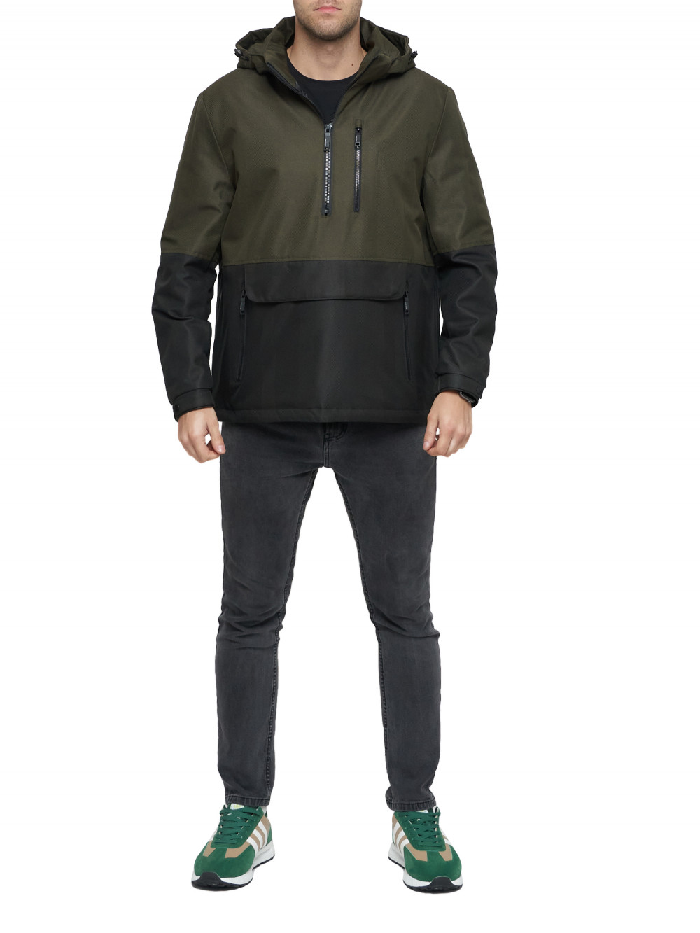 

Анорак мужской NoBrand AD3307 хаки 56 RU, AD3307