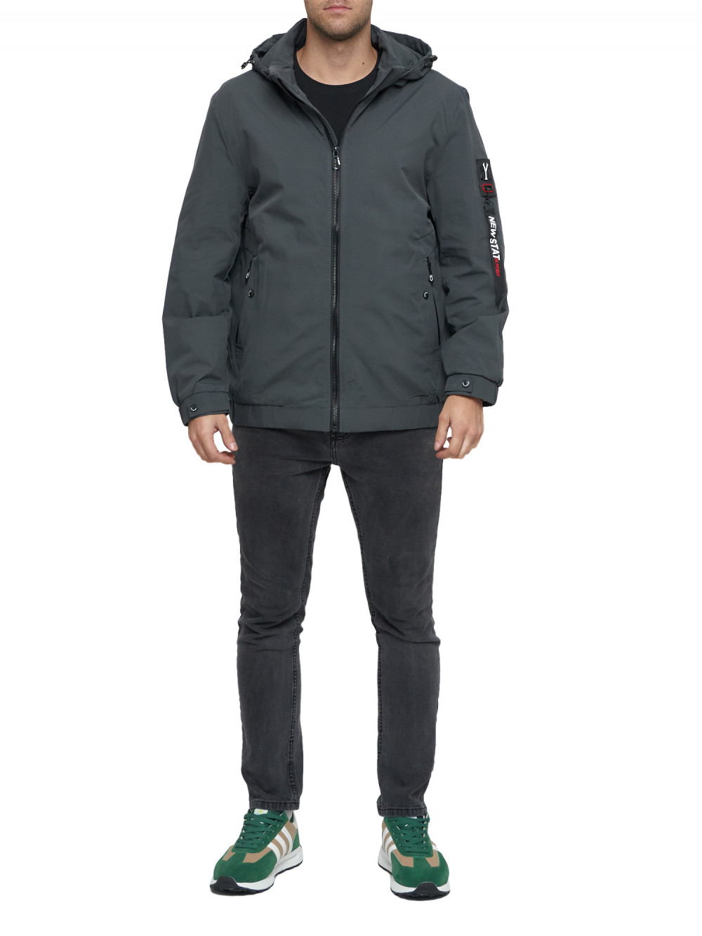 

Спортивная куртка мужская NoBrand AD88657 серая 58 RU, Серый, AD88657