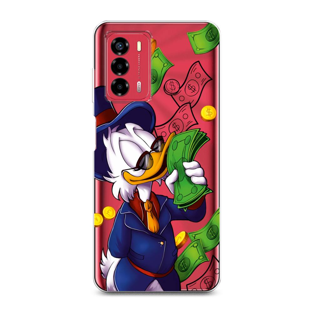 

Чехол на ZTE Blade A72 "Scrooge McDuck with Money", Синий;зеленый;белый, 135650-6