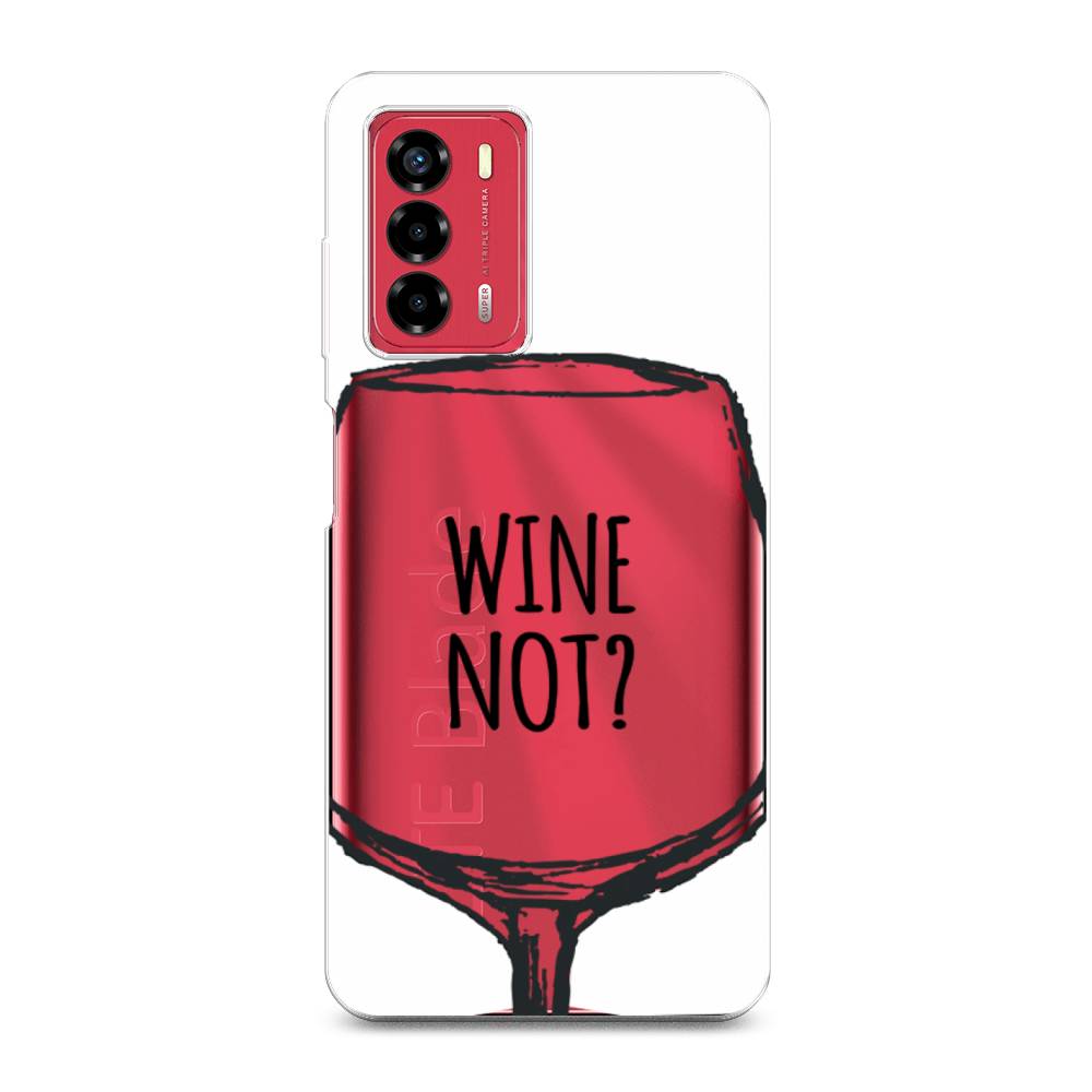 

Чехол на ZTE Blade A72 "Wine not white", Белый, 135650-6