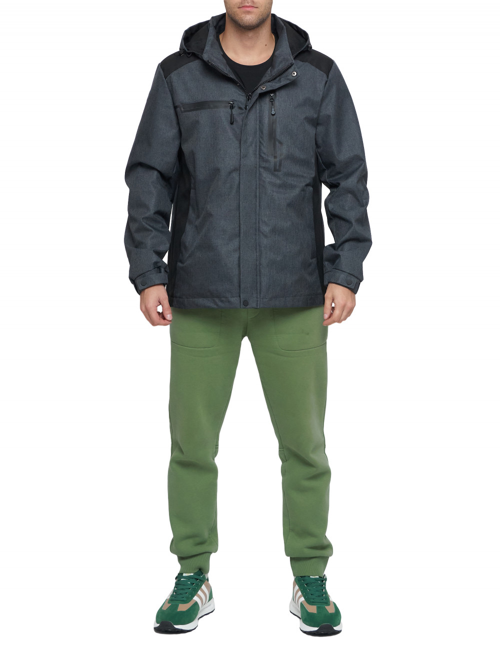 

Спортивная куртка мужская NoBrand AD6652 серая 54 RU, AD6652