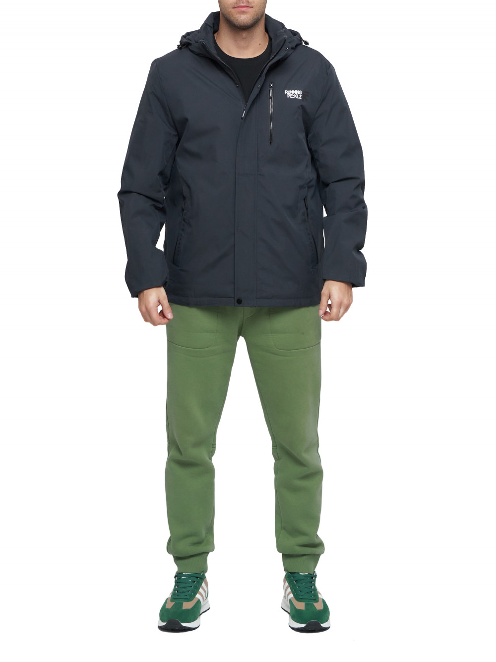 

Спортивная куртка мужская NoBrand AD88676 серая 62 RU, Серый, AD88676