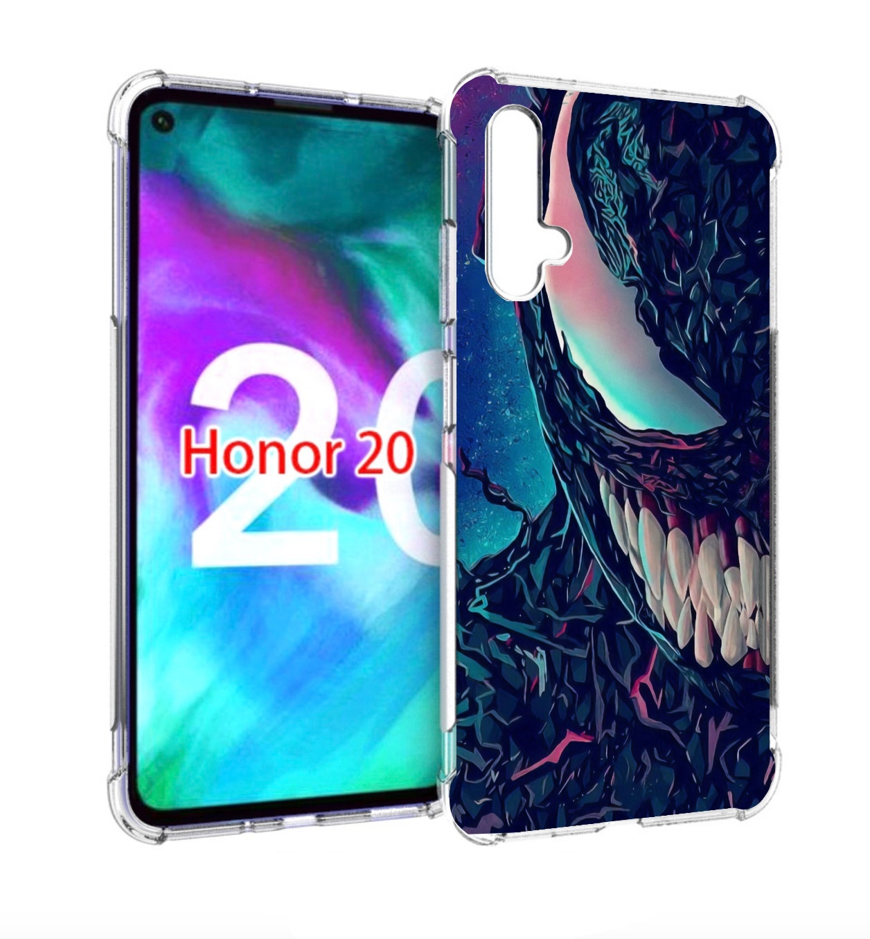 

Чехол бампер MyPads полу веном для Honor 20, Прозрачный, Tocco