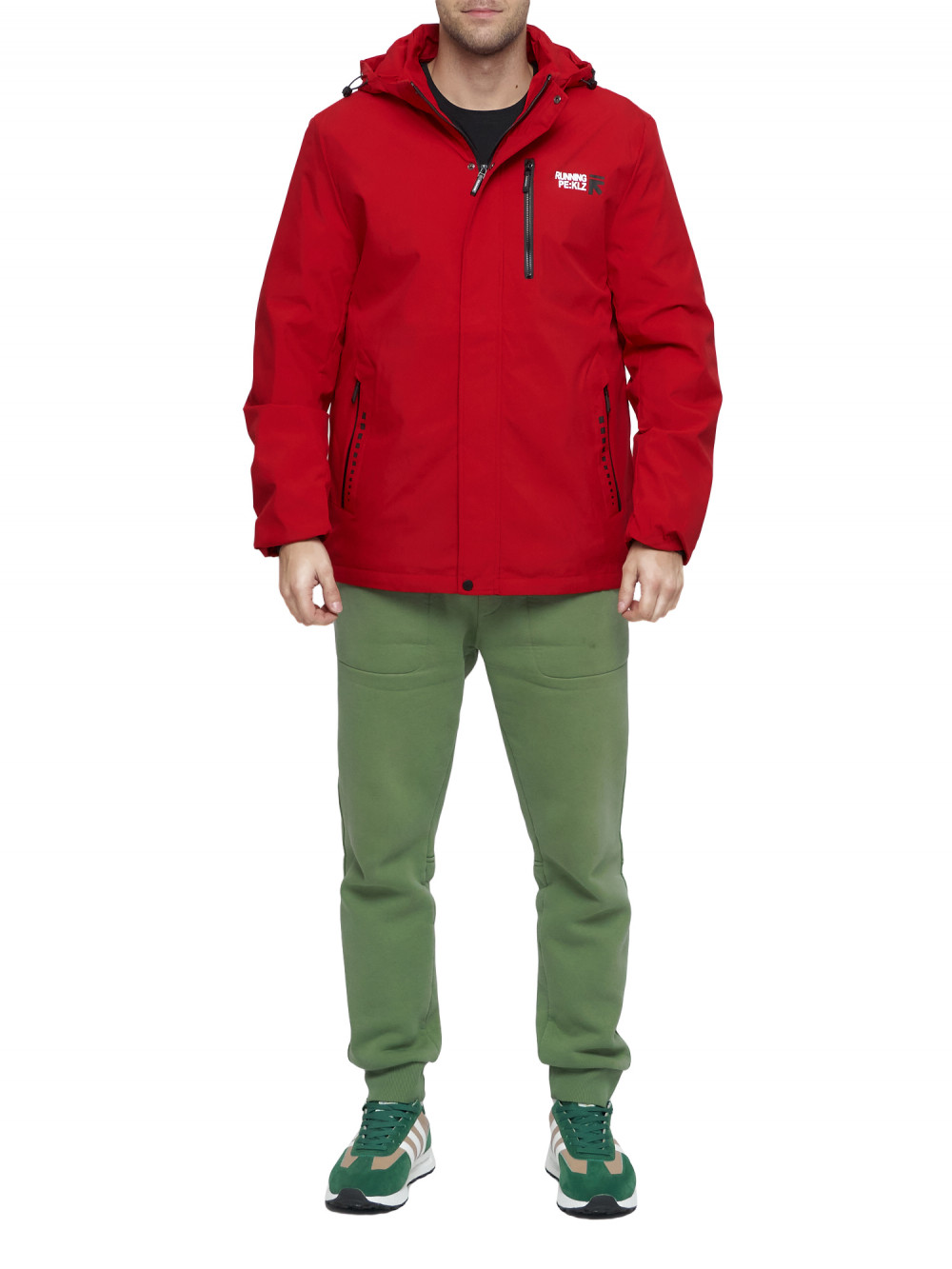 

Спортивная куртка мужская NoBrand AD88676 красная 66 RU, AD88676