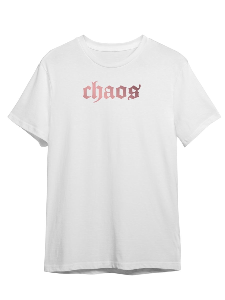 

Футболка унисекс Каждому Своё Chaos/Готика/Хаос STGO12ZP белая L, Белый, "Chaos/Готика/Хаос" STGO12ZP
