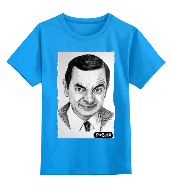 

Футболка детская Printio Mr.bean цв. голубой р. 164, Mr.bean
