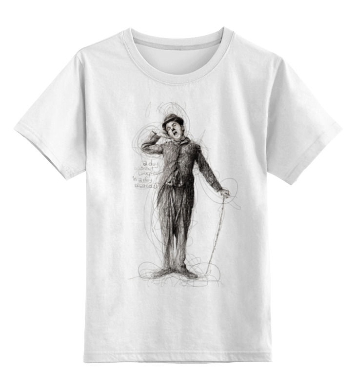 

Футболка детская Printio Charlie chaplin цв. белый р. 164, Charlie chaplin