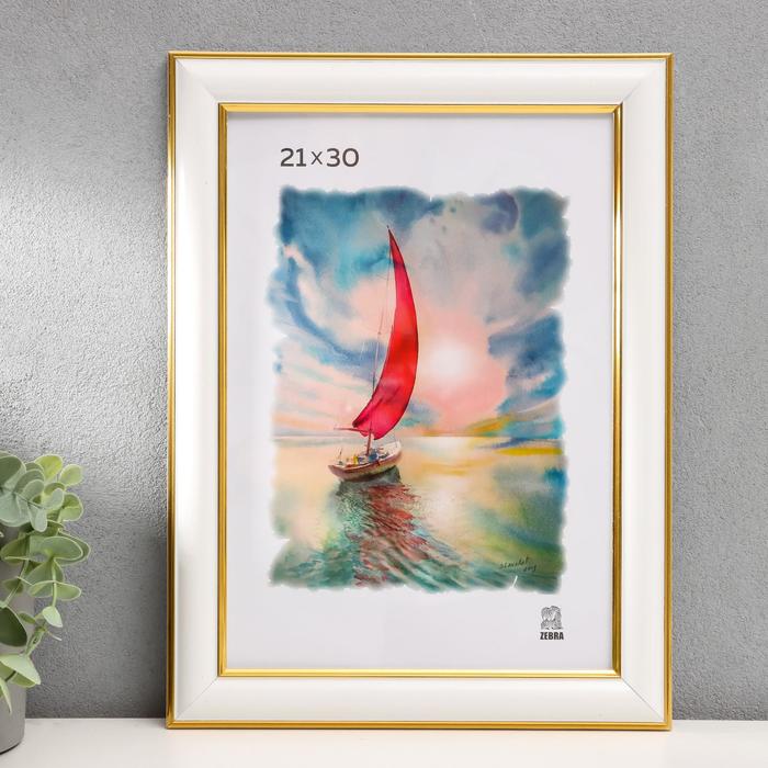 фото Фоторамка 21х30 см (600) пластик зебра