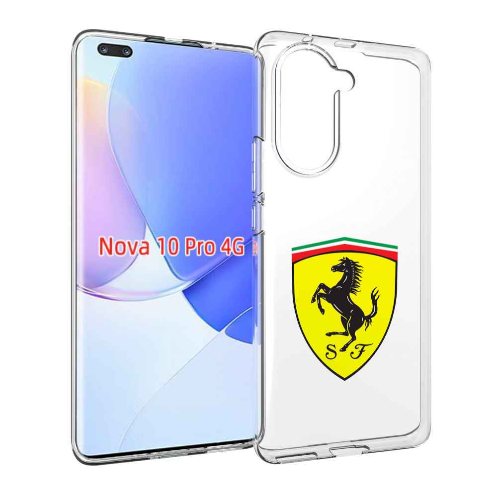 Чехол MyPads Ferrari-3 мужской для Huawei Nova 10 Pro противоударный