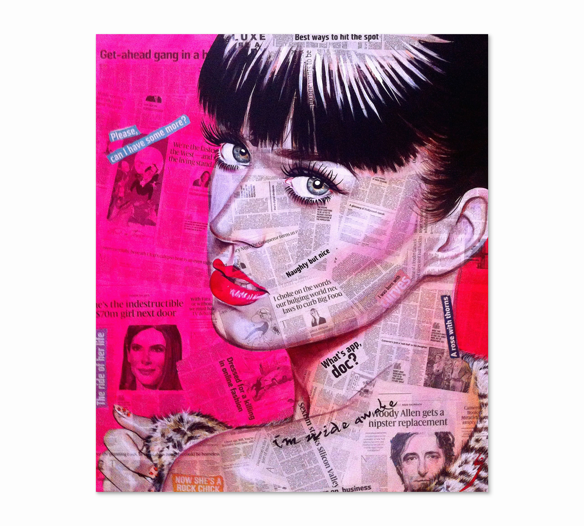 

Картина интерьерная на холсте Poly Print Art Naughty but nice 60х50 см.
