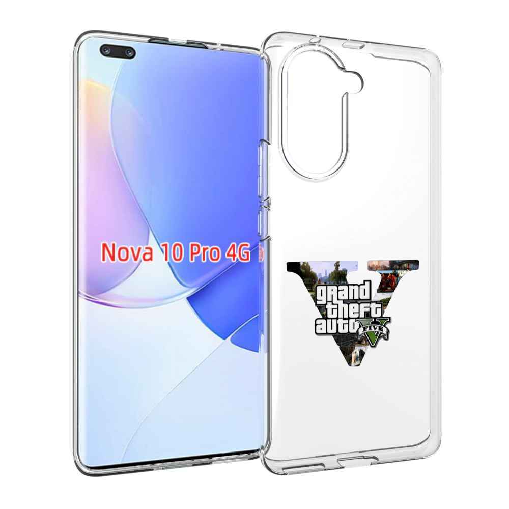 Чехол MyPads GTA 5 логотип для Huawei Nova 10 Pro противоударный