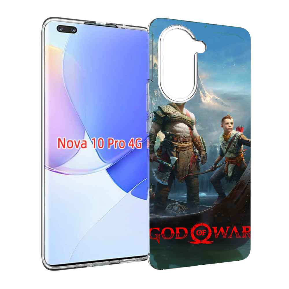Чехол MyPads God Of War Кратос Атрей для Huawei Nova 10 Pro противоударный
