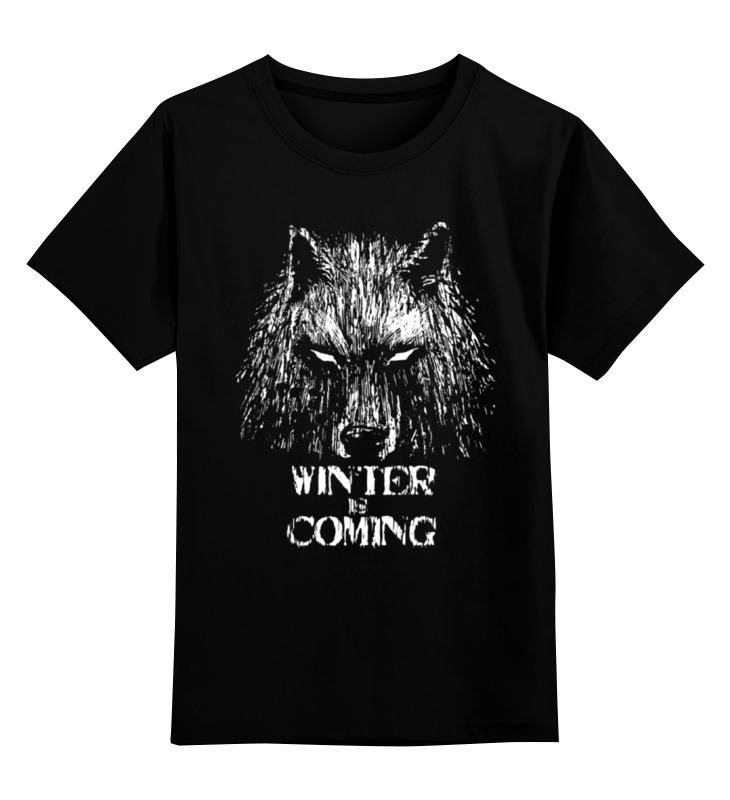 

Футболка детская Printio Winter is coming цв. черный р. 164, Winter is coming