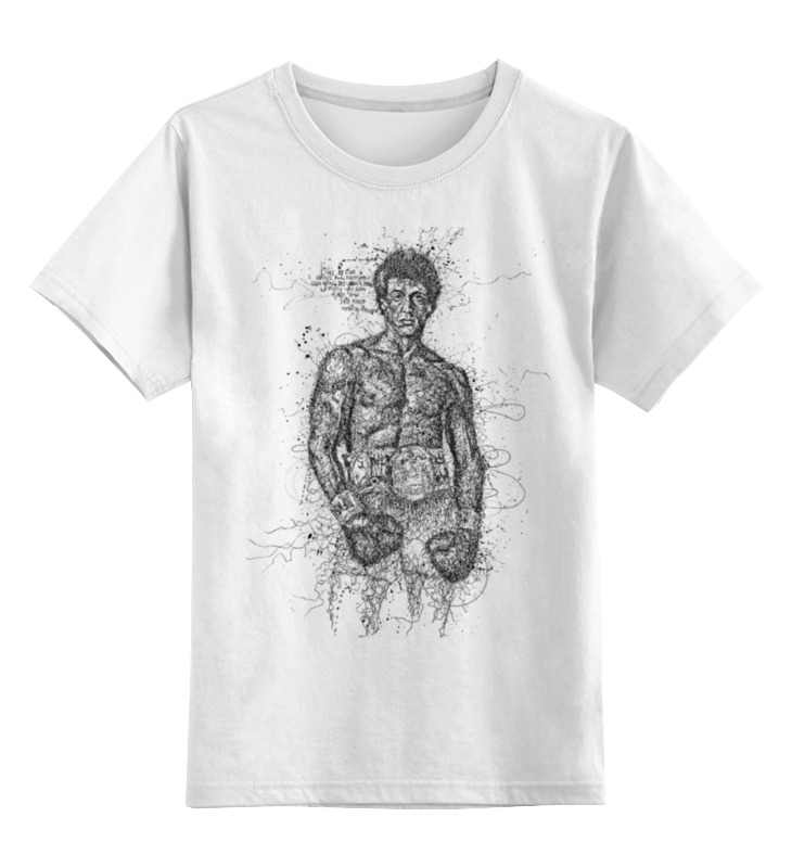 

Футболка детская Printio Rocky цв. белый р. 164, Rocky