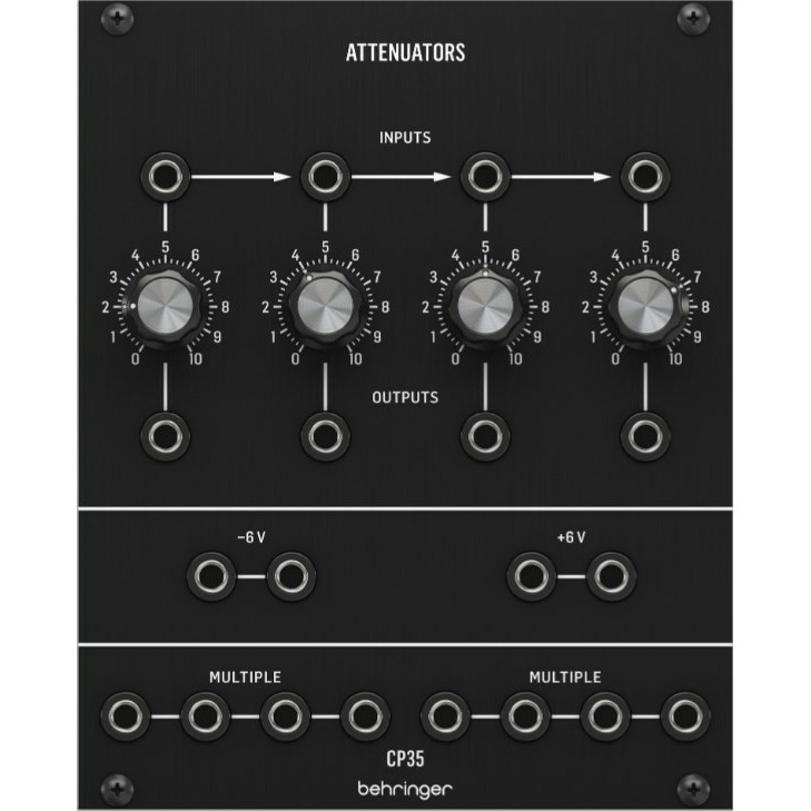 

Модульный синтезатор Behringer CP35 ATTENUATORS, CP35 ATTENUATORS