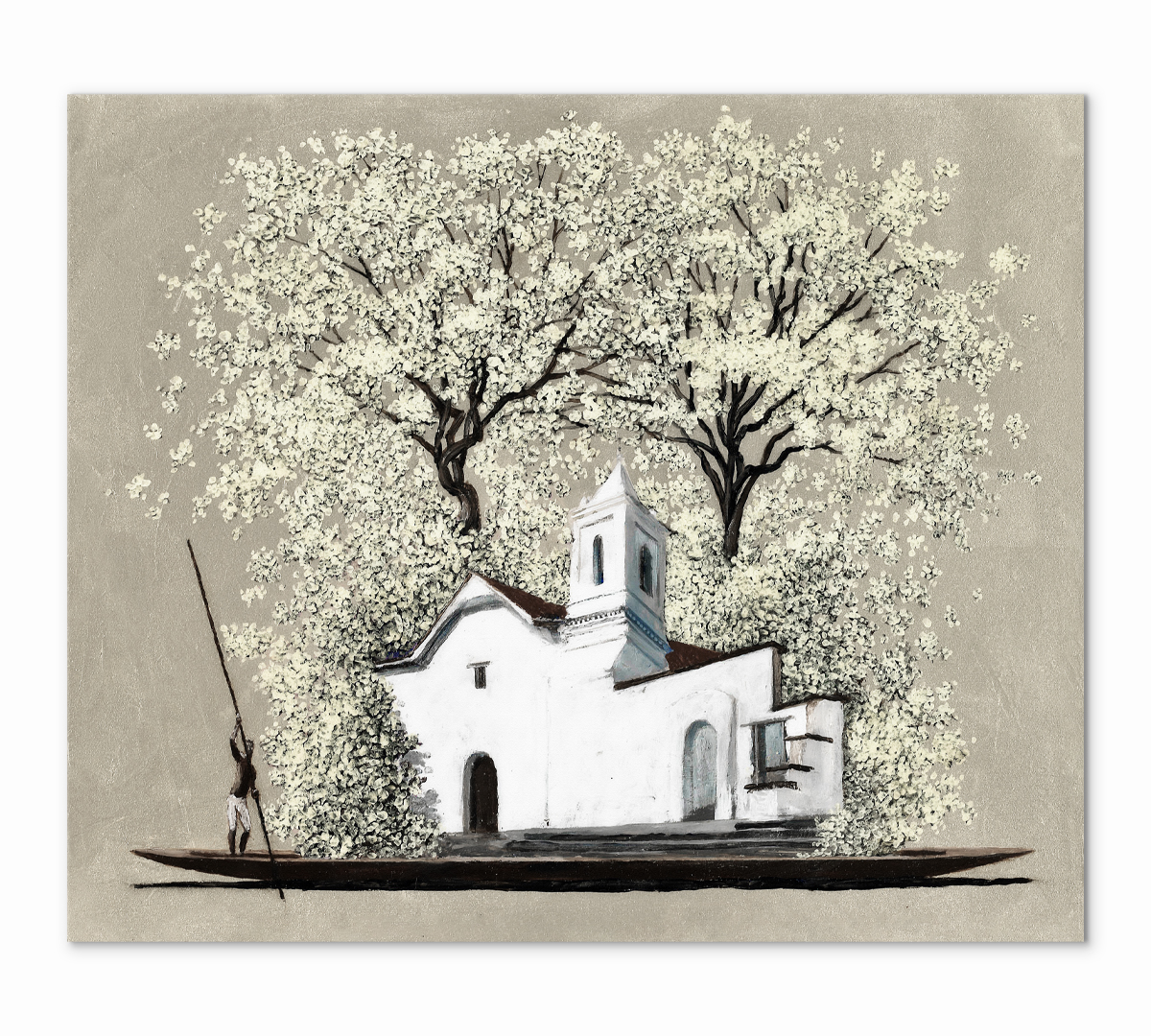 

Картина интерьерная на холсте Poly Print Art Дом-каноэ 60х50 см.