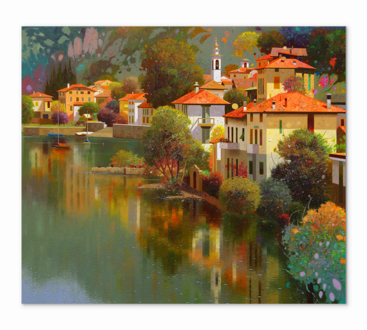 

Картина интерьерная на холсте Poly Print Art Бумажные домики 4 50х40 см.