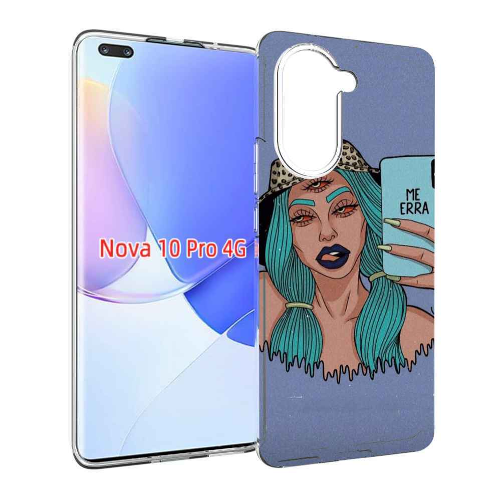 Чехол MyPads ME Erra женский для Huawei Nova 10 Pro противоударный