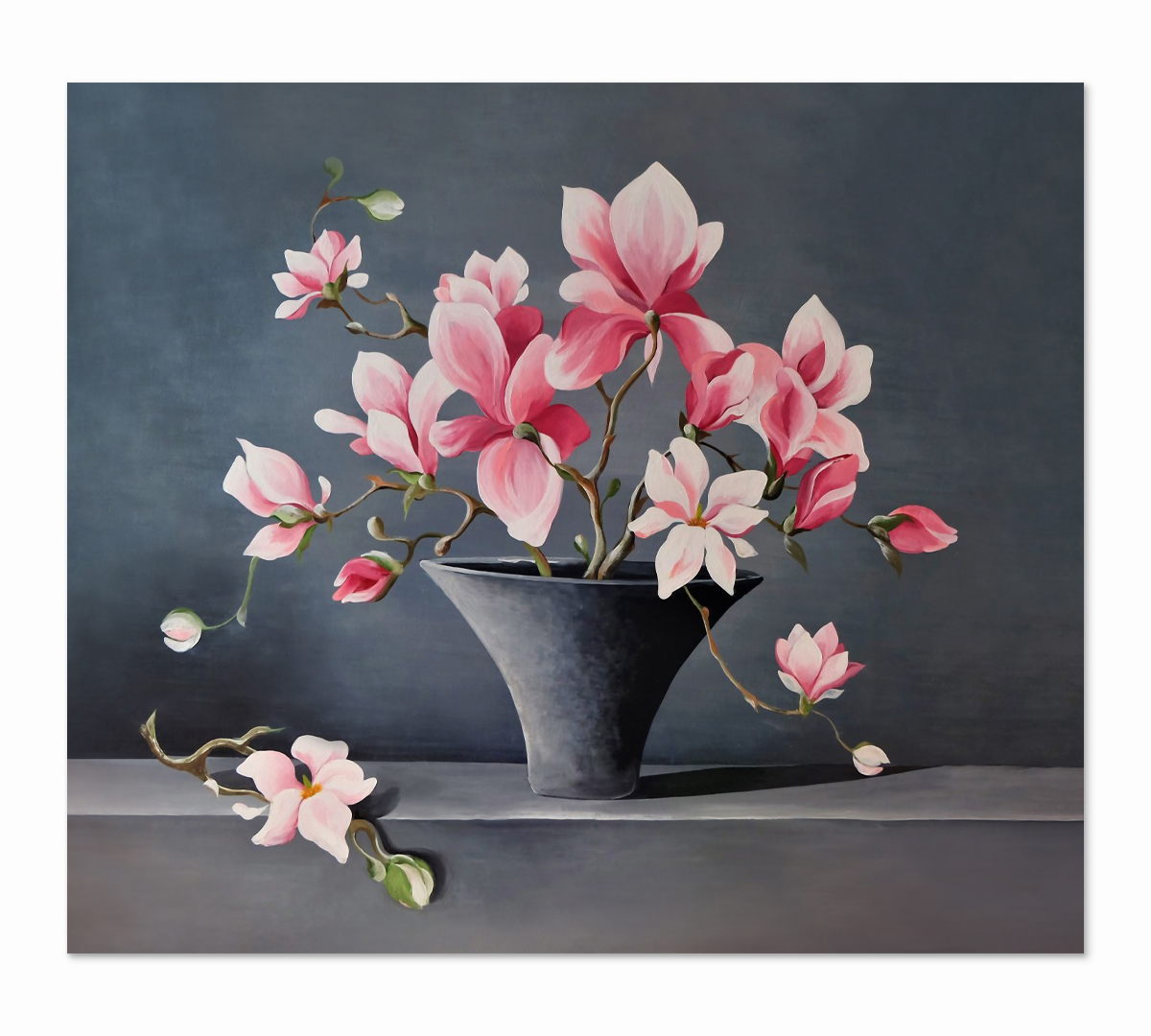 

Картина интерьерная на холсте Poly Print Art Магнолия в глиняном горшке 50х40 см.