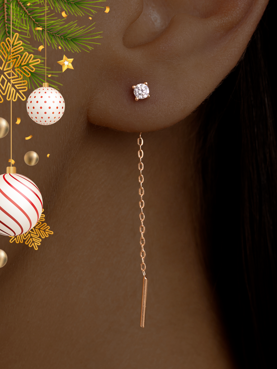 

Серьги из серебра с фианитом ЮВЕЛИР КАРАТ 2129849/9п, 2129849/9п