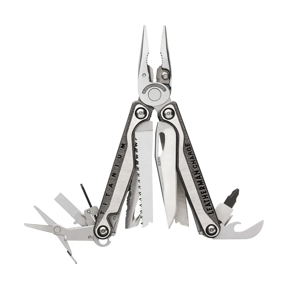 Мультитул Leatherman Charge Plus Tti, 19 функций, серебристый, нейлоновый чехол, 832528