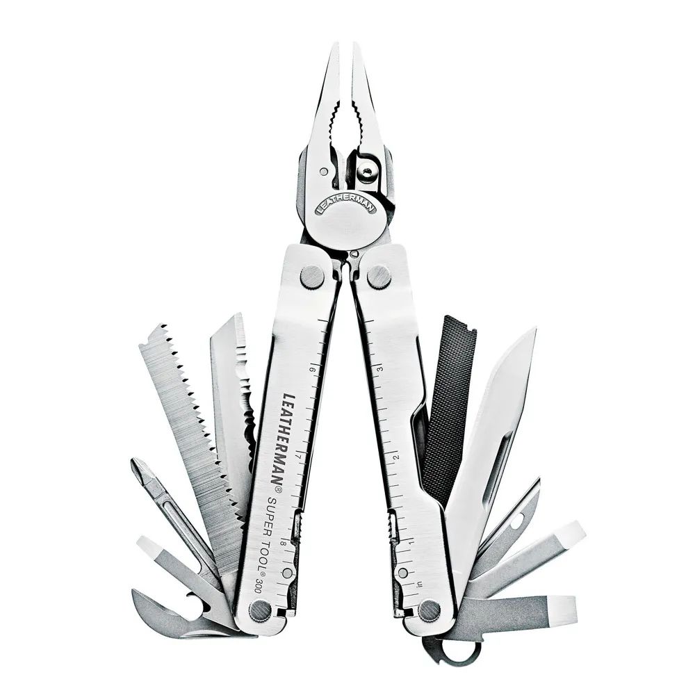 фото Мультитул leatherman super tool 300, 19 функций, серебристый, нейлоновый чехол, 831148